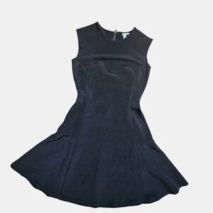 Halogen Sleeveless Fit & Flare Skater Mini Dress XS Office Chic Capsule Wardrobe